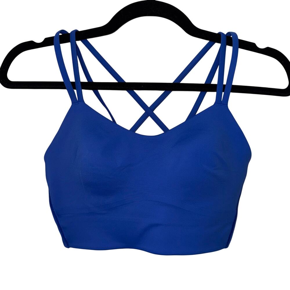 Lululemon Like A Cloud Longline Sports Bra Blue Size 6